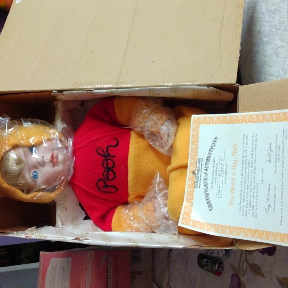 Ashton Drake you need a hug pooh